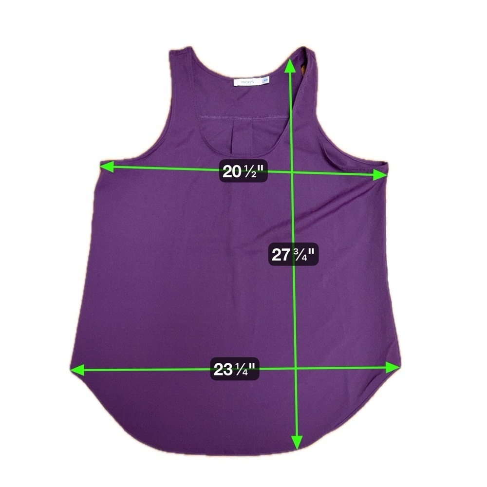 Rickis Sleeveless Blouse – Deep Purple, Size Medium - Picture 3 of 3